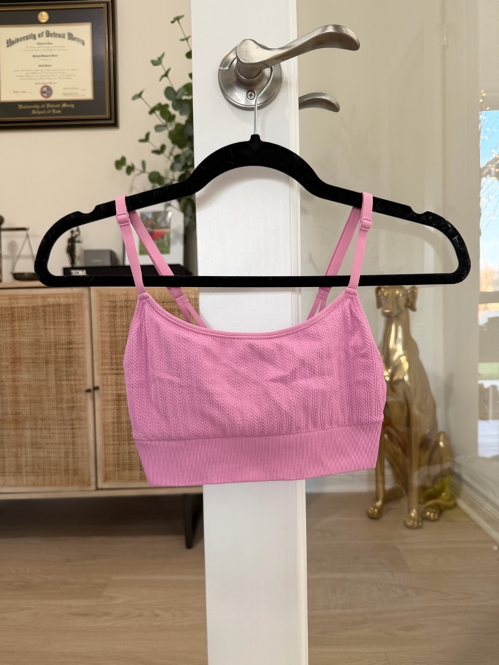Victoria's Secret PINK Ribbed Light Pink Bralette